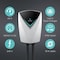Lectron Tesla V-BOX Pro 48 Amp Electric Vehicle Charging Station with NEMA 14-50 Plug / Hardwired EV-Charger48A-TSL-Pro - alternate 4